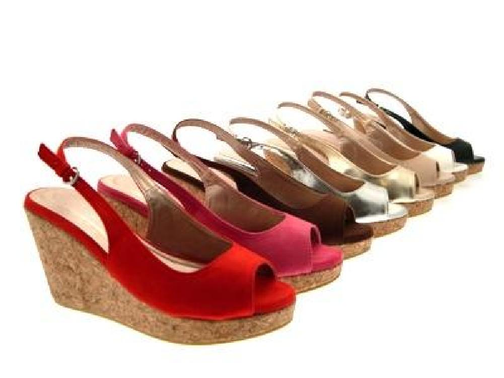 cork base sandals